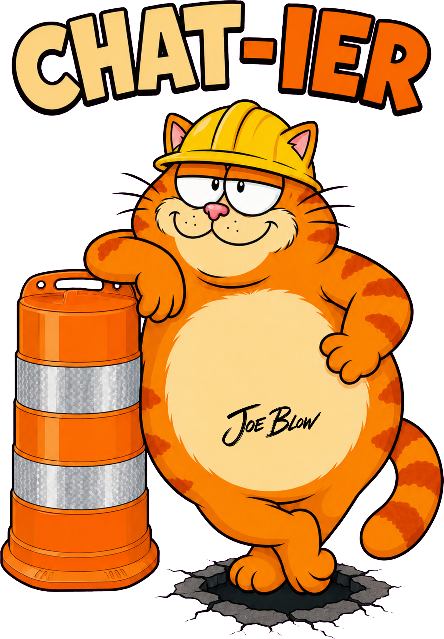 T-shirt Joe Blow Chat-ier