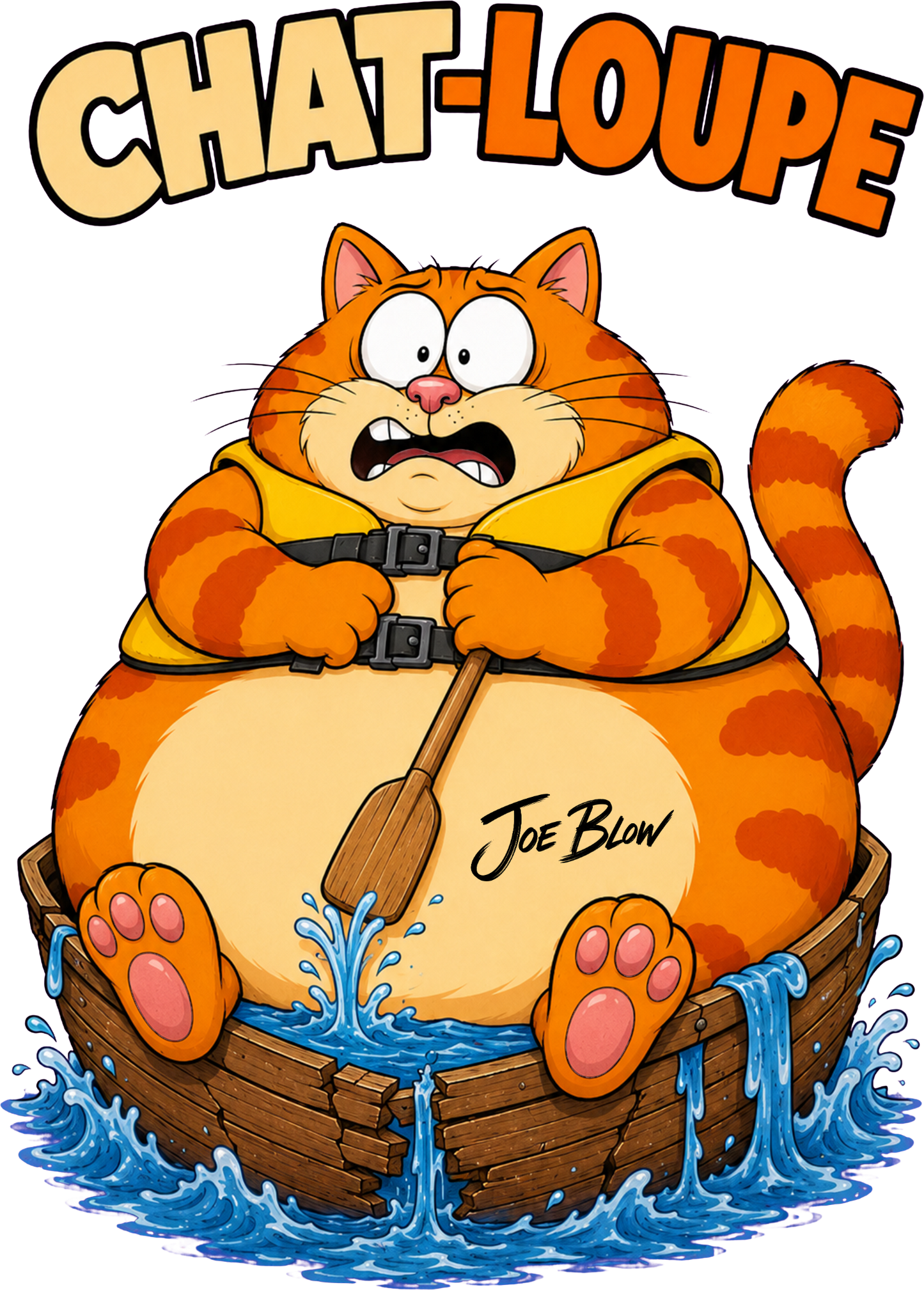 T-shirt Joe Blow Chat-loupe