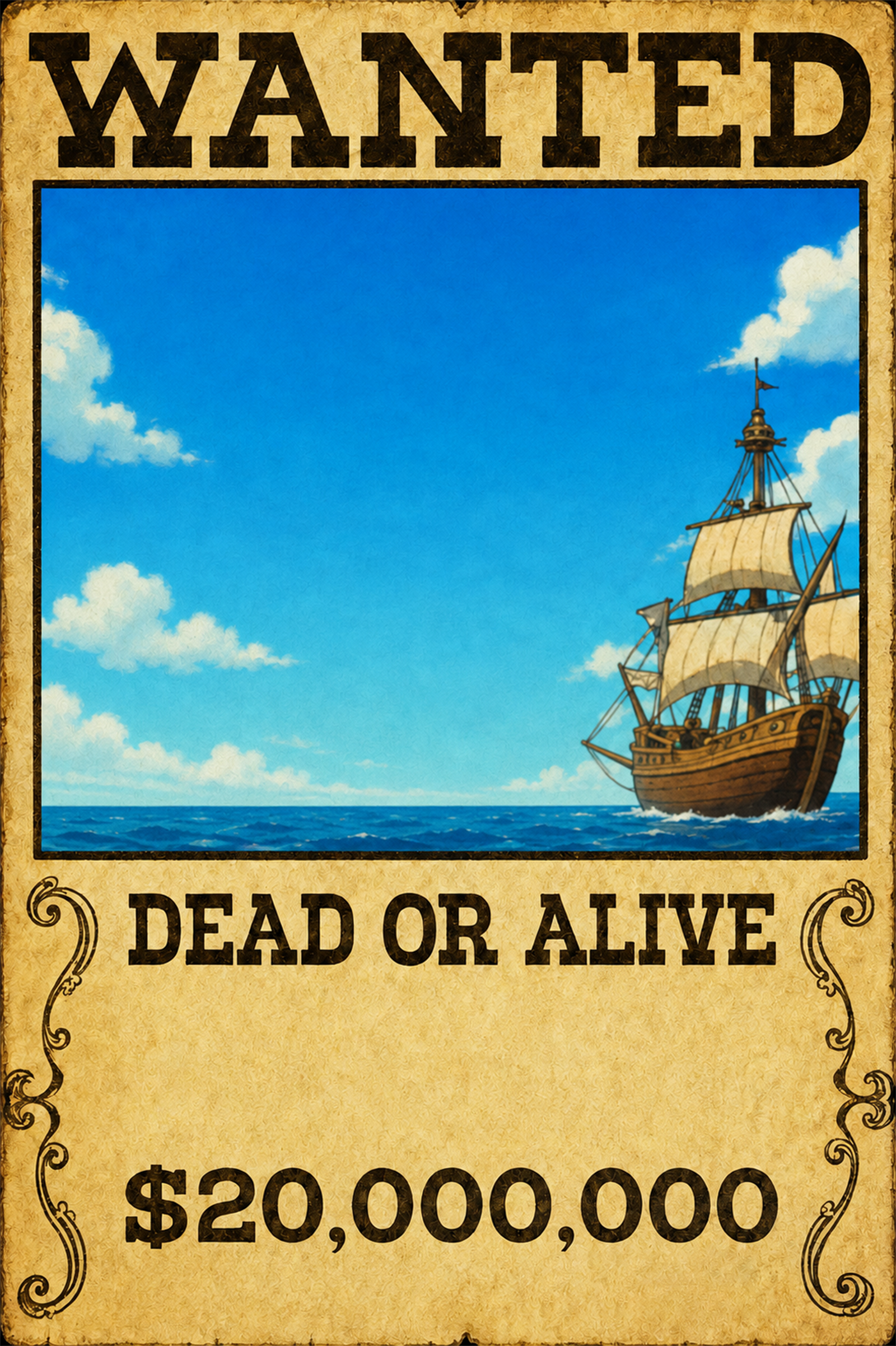 Personalized WANTED poster