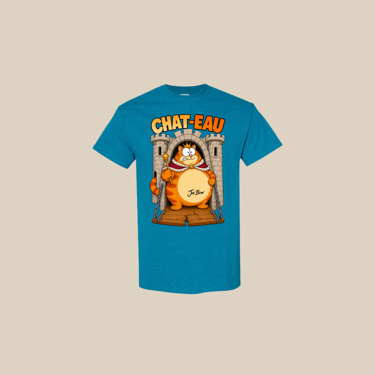 T-shirt CHAT-EAU – Ti-Gus adulte – Antique Sapphire