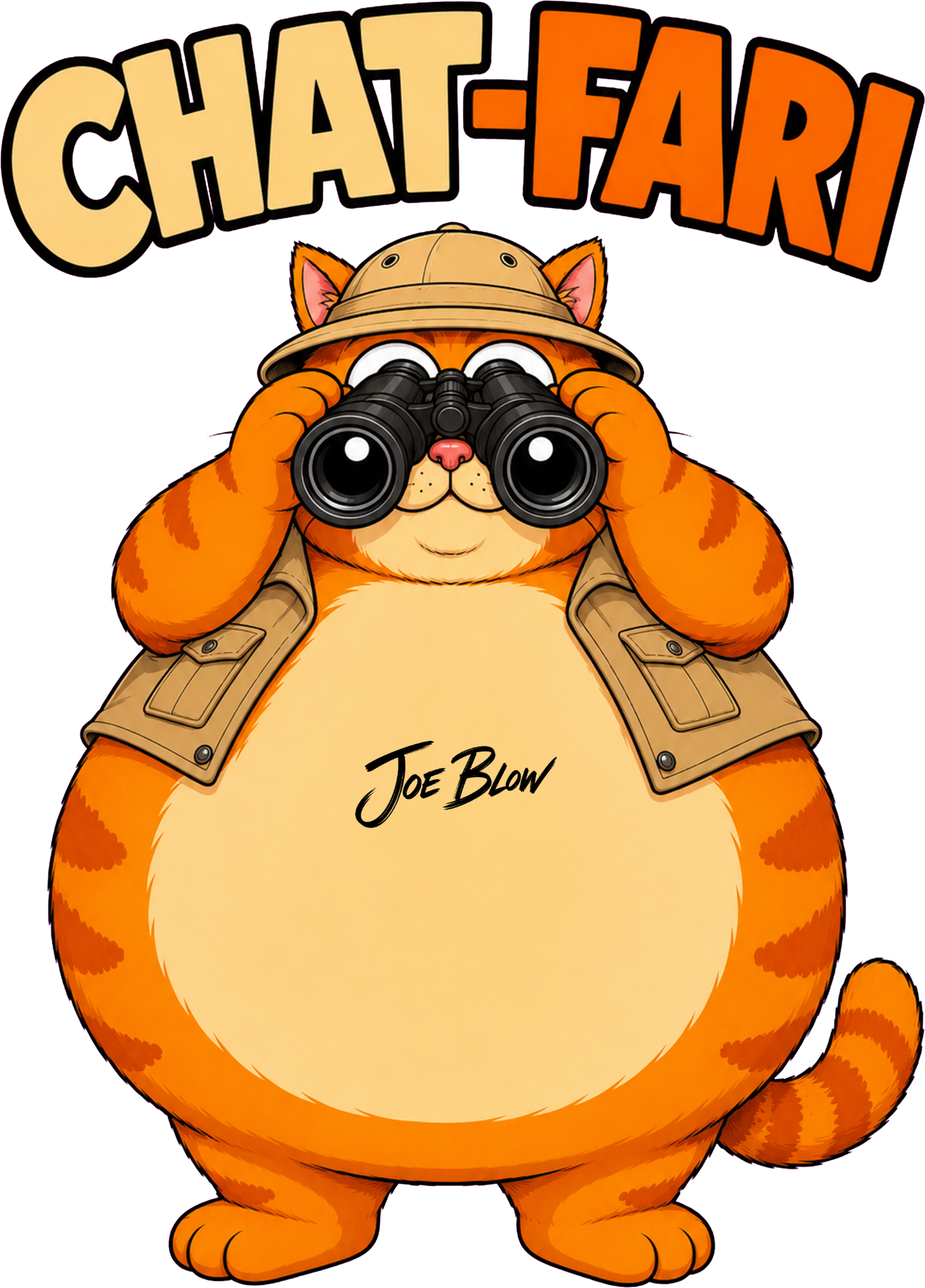 T-shirt Joe Blow Chat-fari