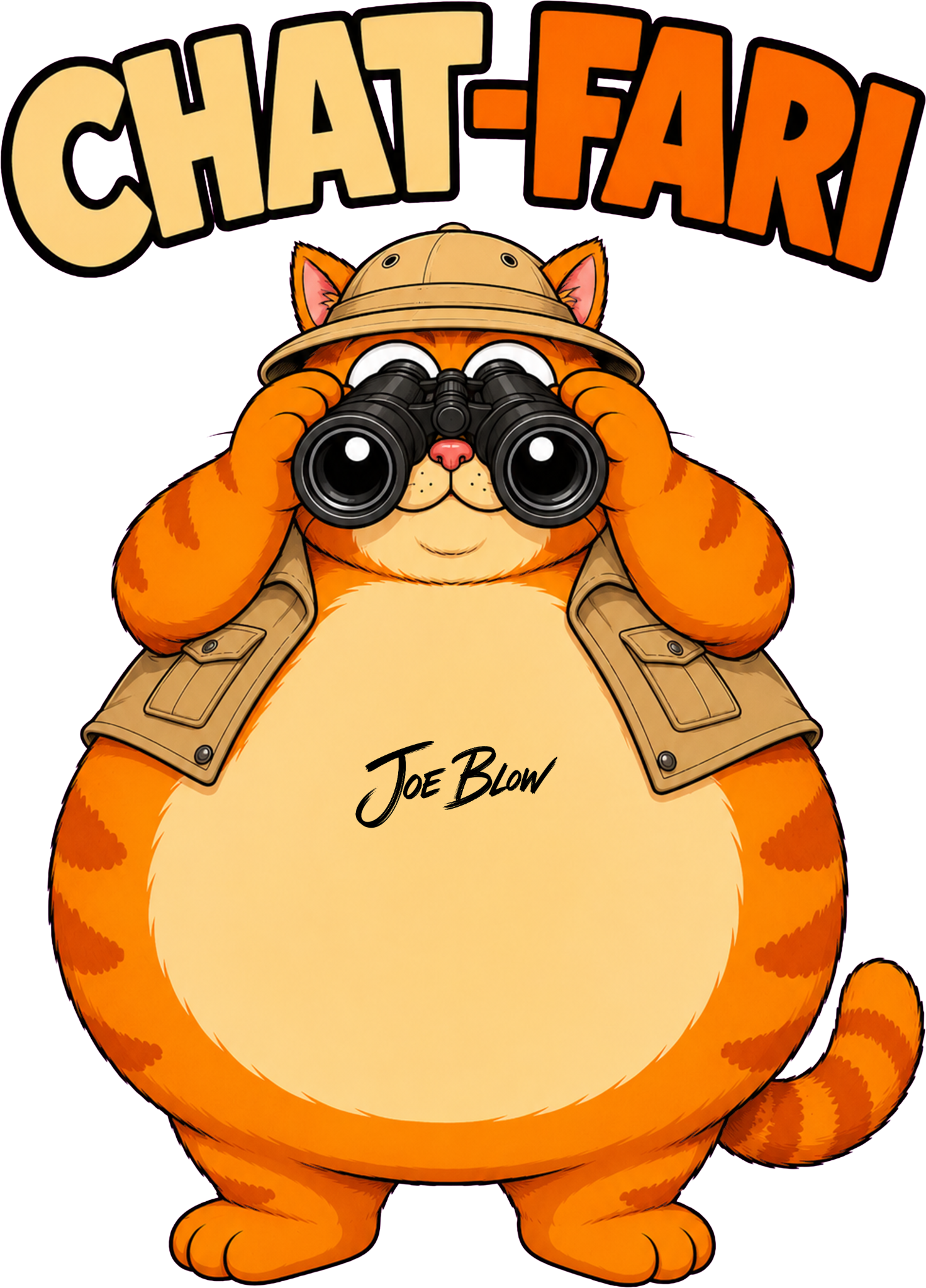 T-shirt Joe Blow Chat-fari