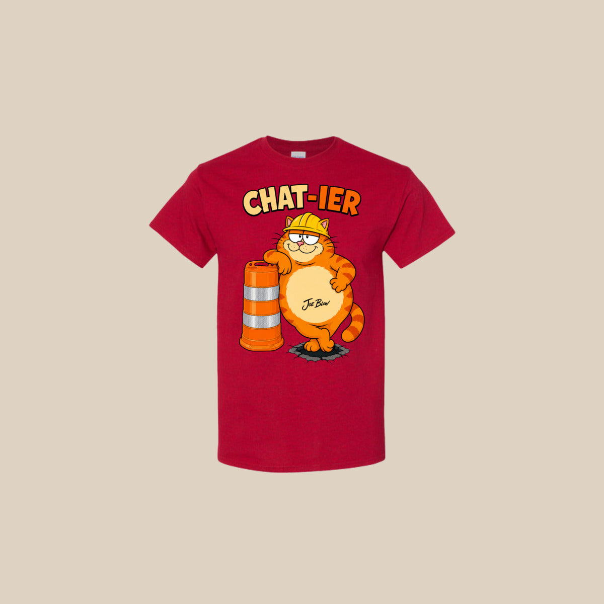 T-shirt CHAT-IER – Ti-Gus enfant/youth – Antique Cherry Red