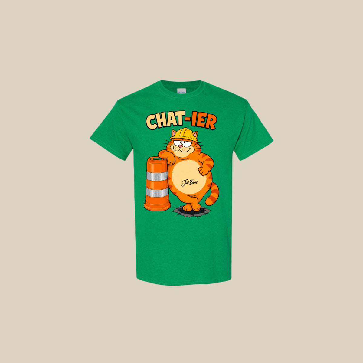 T-shirt CHAT-IER – Ti-Gus enfant/youth – Antique Irish Green