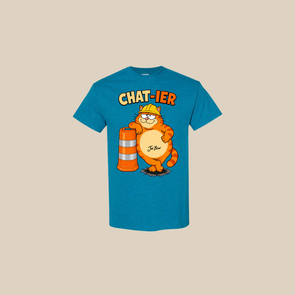 T-shirt CHAT-IER – Ti-Gus enfant/youth – Antique Sapphire