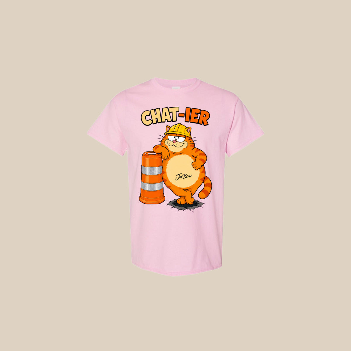 T-shirt CHAT-IER – Ti-Gus adulte – Light Pink