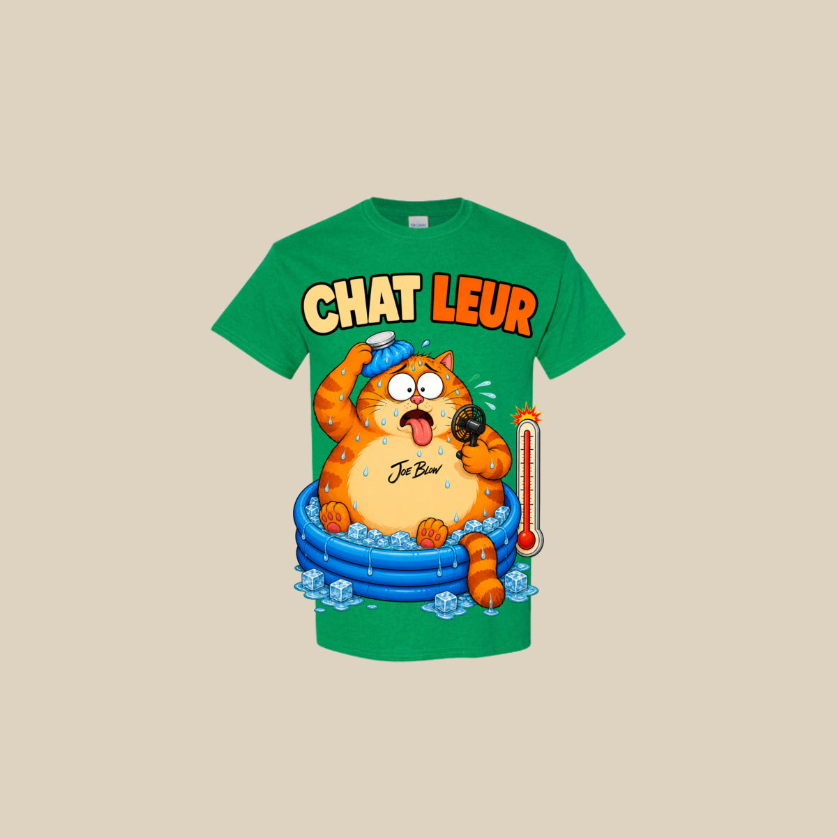 T-shirt CHAT-LEUR – Ti-Gus adulte – Antique Irish Green