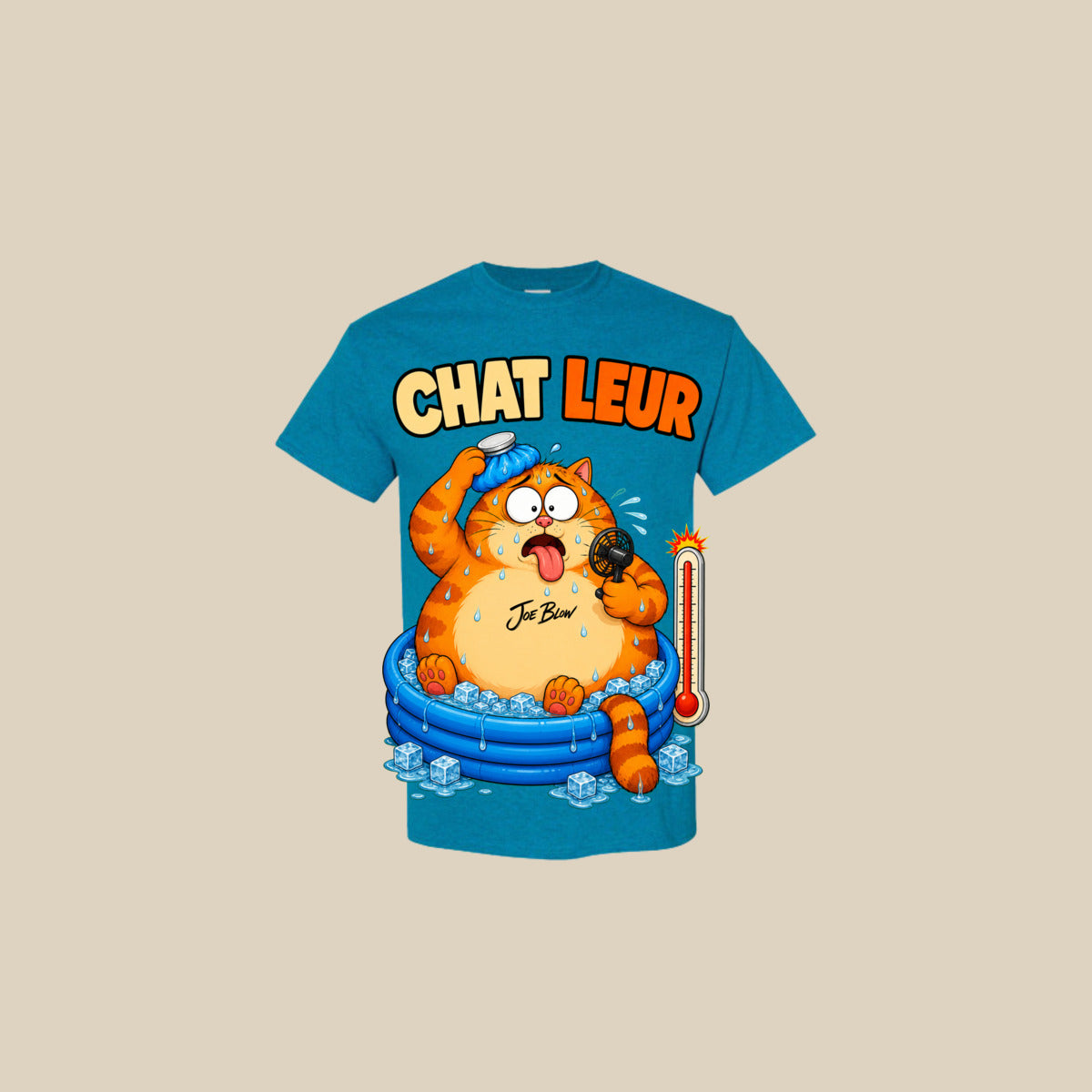 T-shirt CHAT-LEUR – Ti-Gus enfant/youth – Antique Sapphire