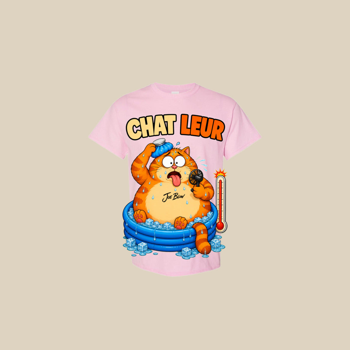 T-shirt CHAT-LEUR – Ti-Gus adulte – Light Pink