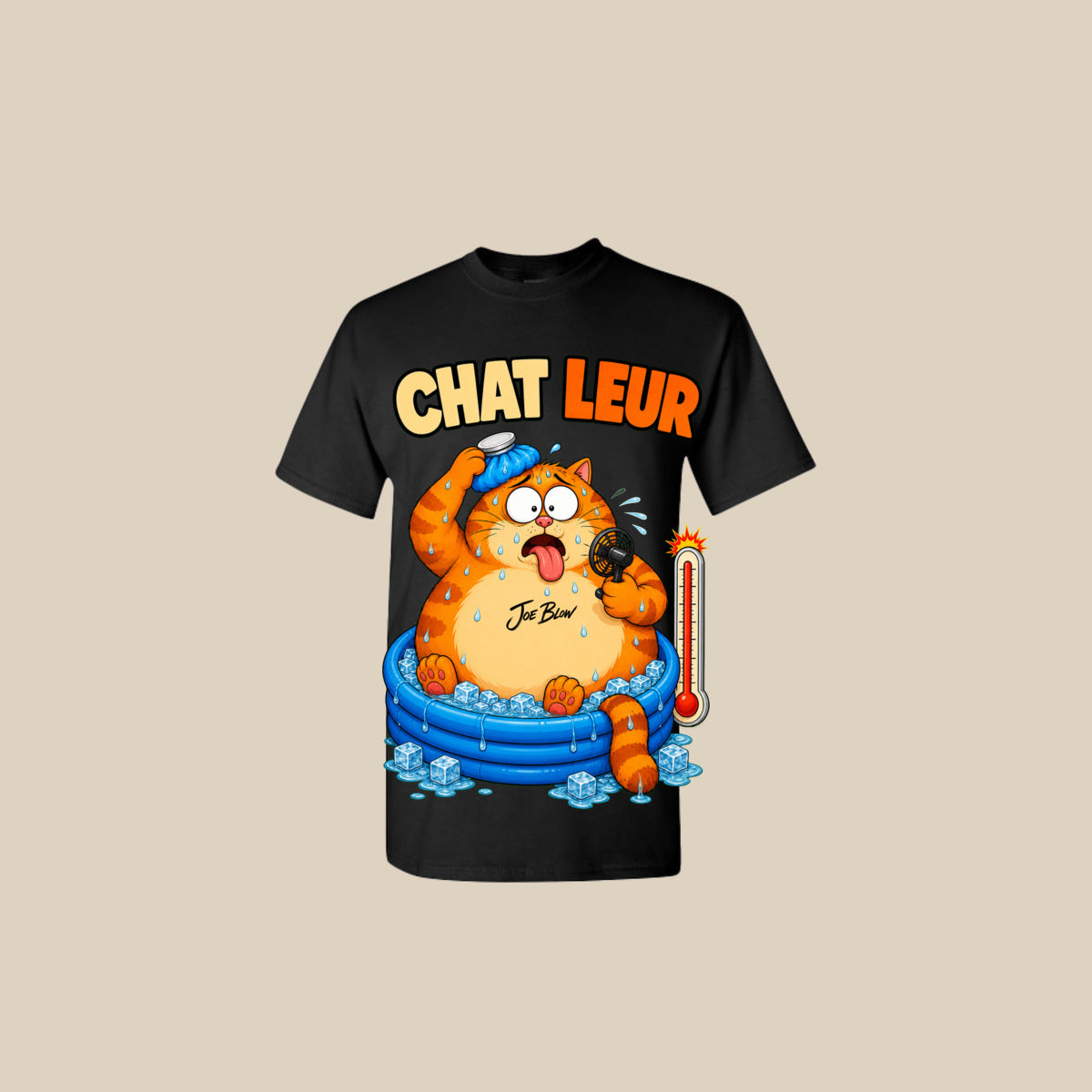 T-shirt CHAT-LEUR – Ti-Gus adulte – Noir