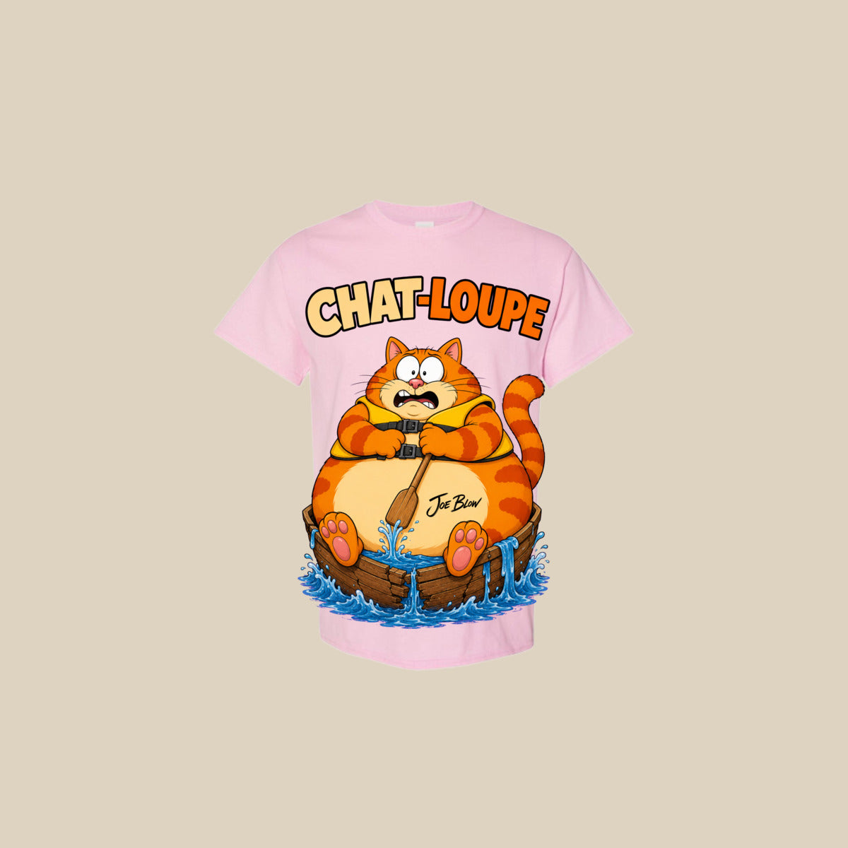 T-shirt CHAT-LOUPE – Ti-Gus adulte – Light Pink