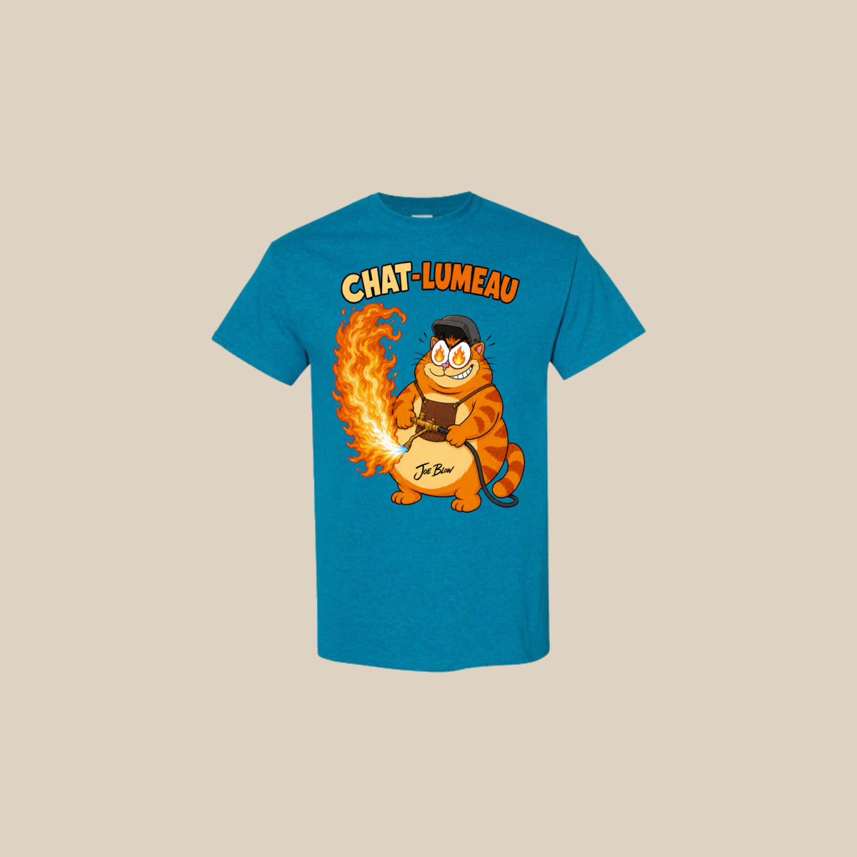 T-shirt CHAT-LUMEAU – Ti-Gus enfant/youth – Antique Sapphire