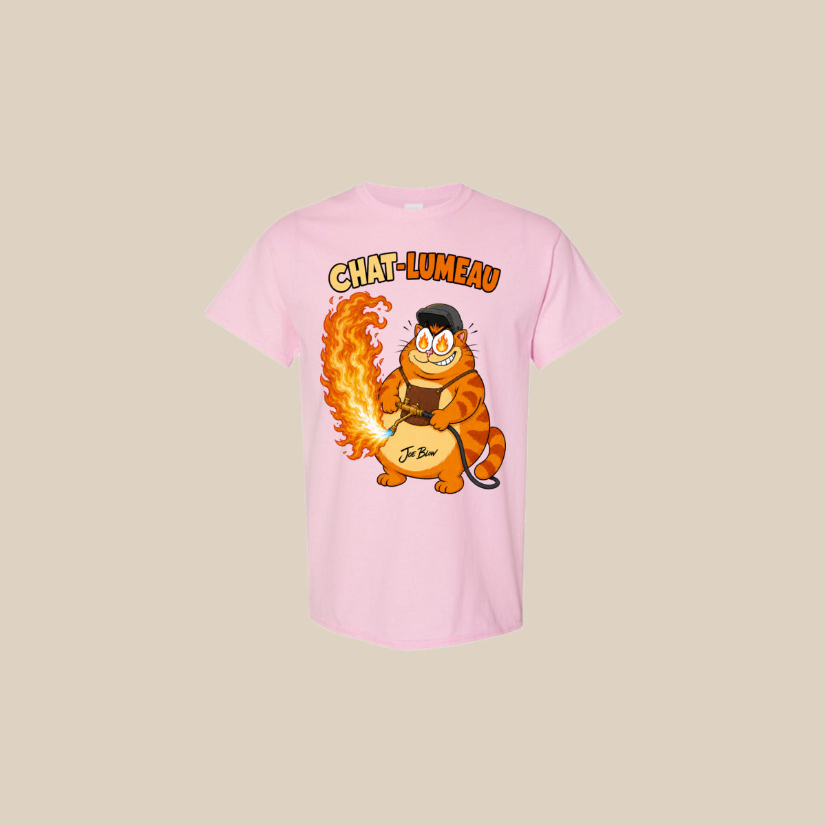 T-shirt CHAT-LUMEAU – Ti-Gus adulte – Light Pink