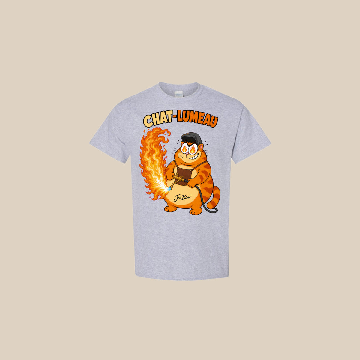 T-shirt CHAT-LUMEAU – Ti-Gus enfant/youth – Sport Grey