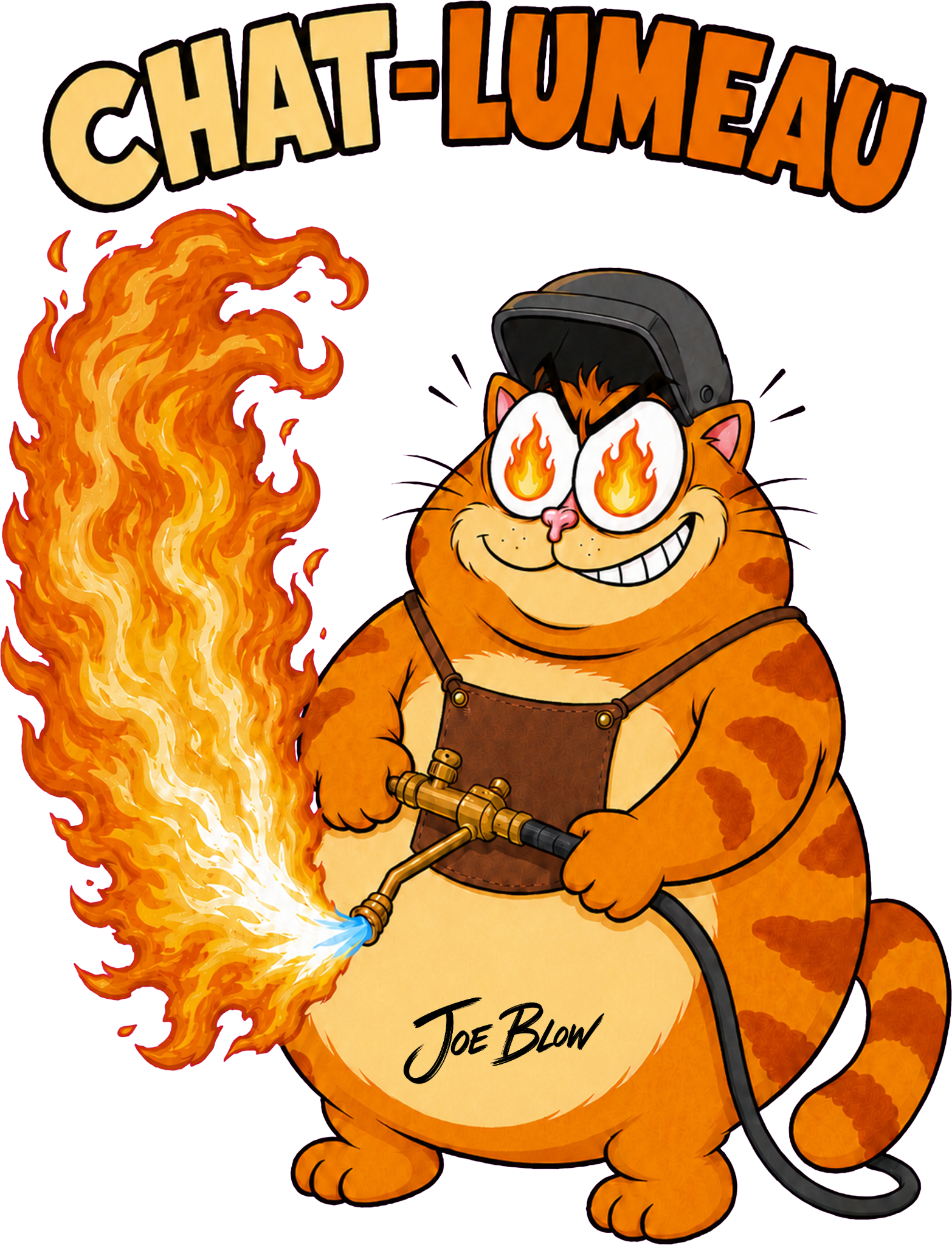 T-shirt Joe Blow Chat-lumeau