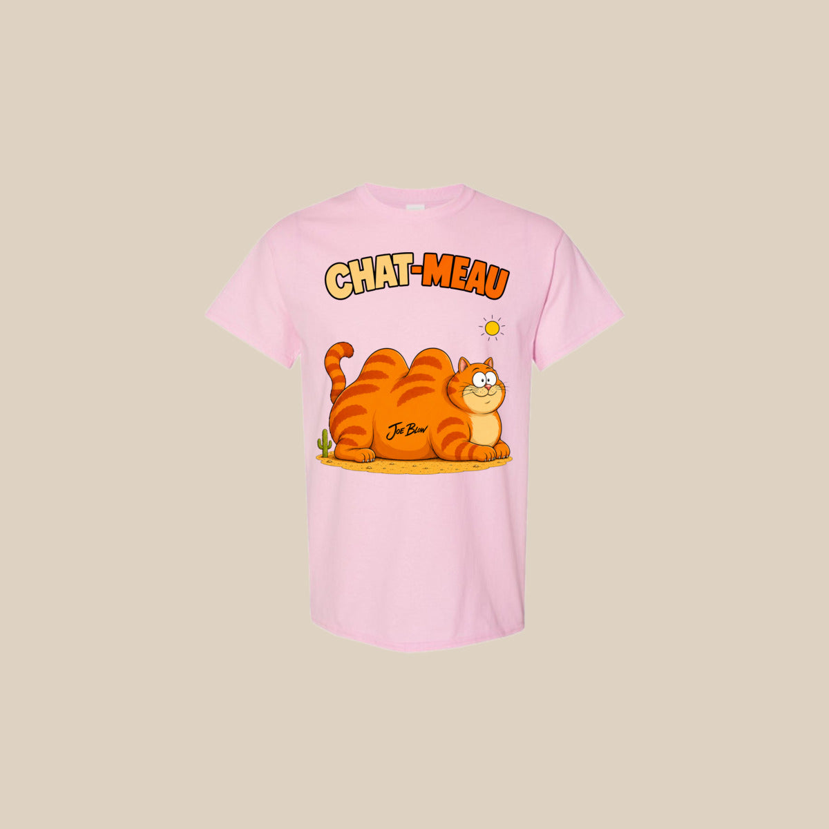 T-shirt CHAT-MEAU – Ti-Gus adulte – Light Pink