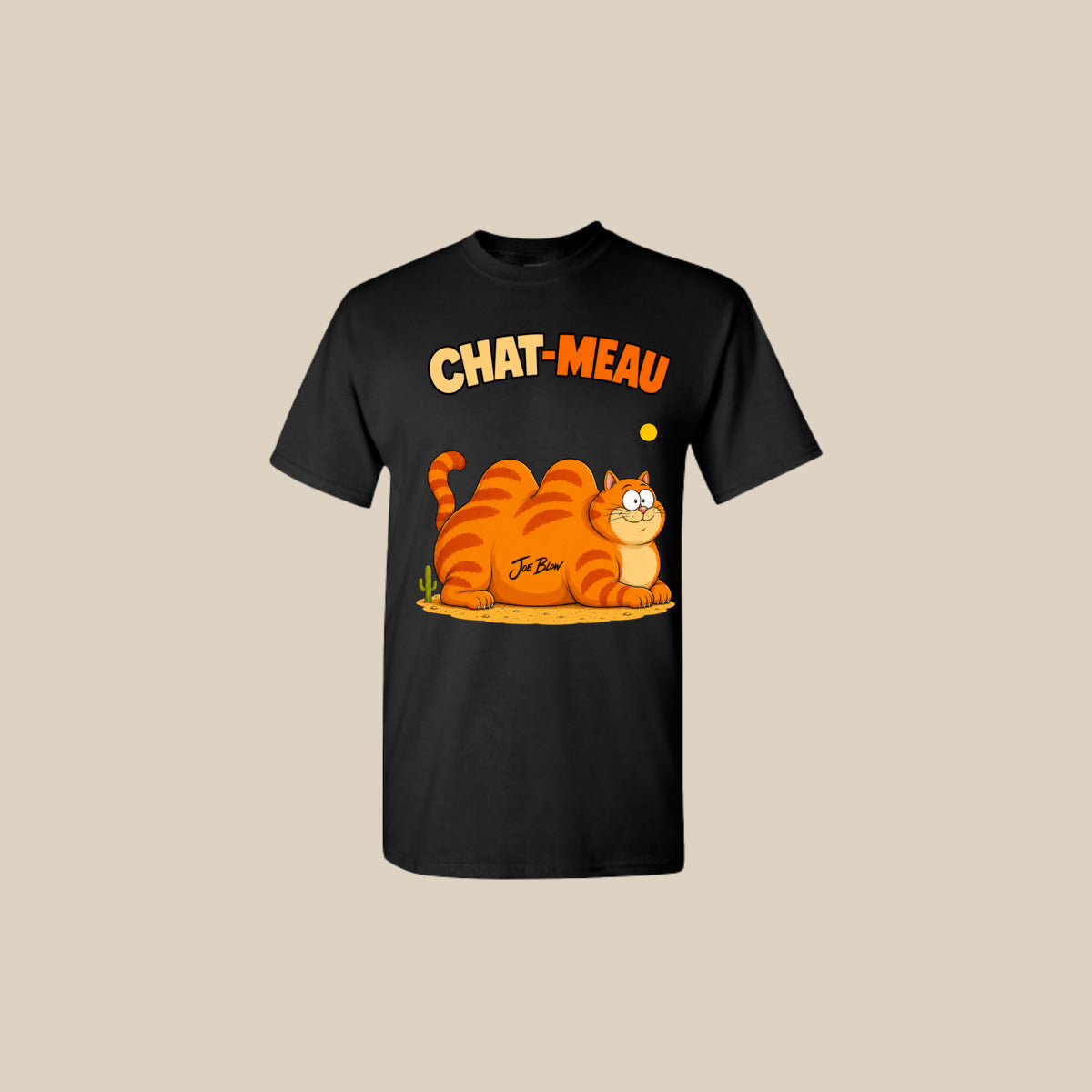 T-shirt CHAT-MEAU – Ti-Gus enfant/youth – Noir