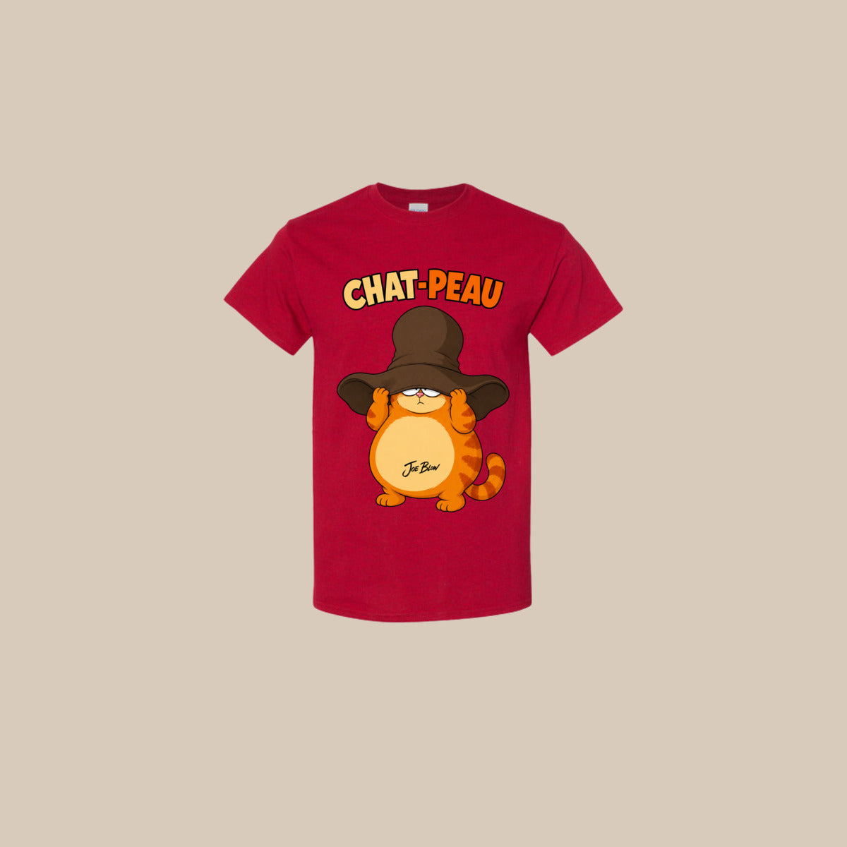 T-shirt CHAT-PEAU Ti-Gus enfant – antique-cherry-red