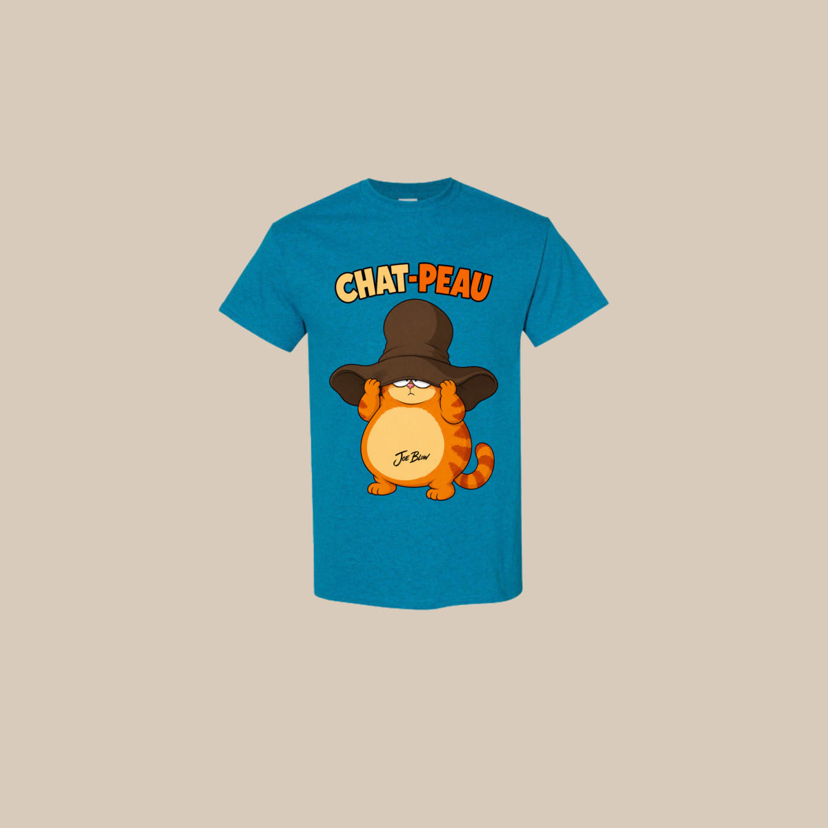 T-shirt CHAT-PEAU Ti-Gus adulte – Antique Sapphire