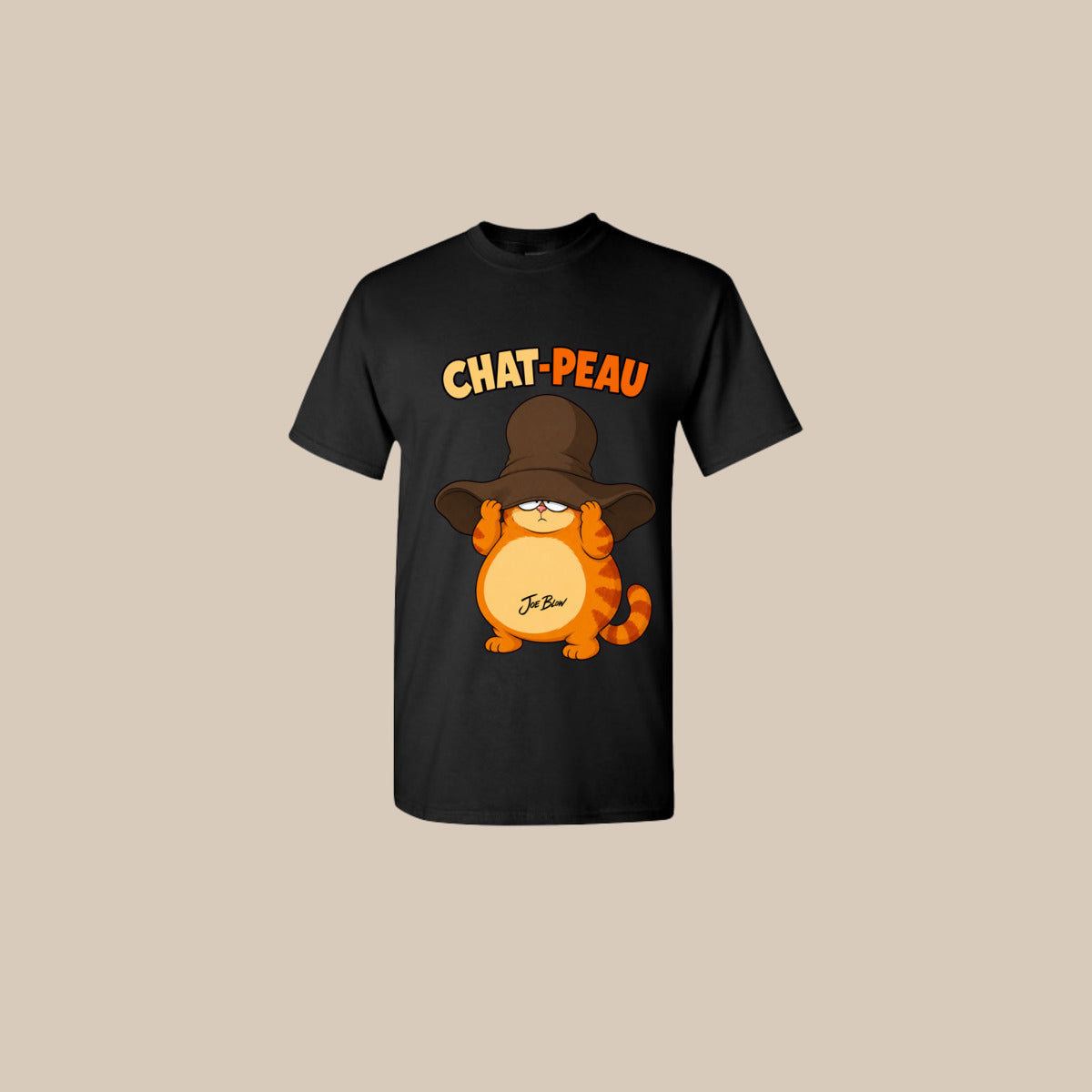 T-shirt CHAT-PEAU Ti-Gus enfant – noir