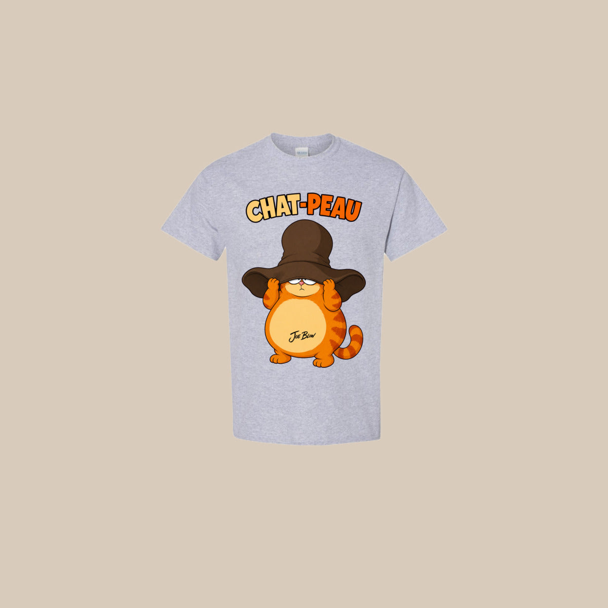 T-shirt CHAT-PEAU Ti-Gus adulte – Sport Grey