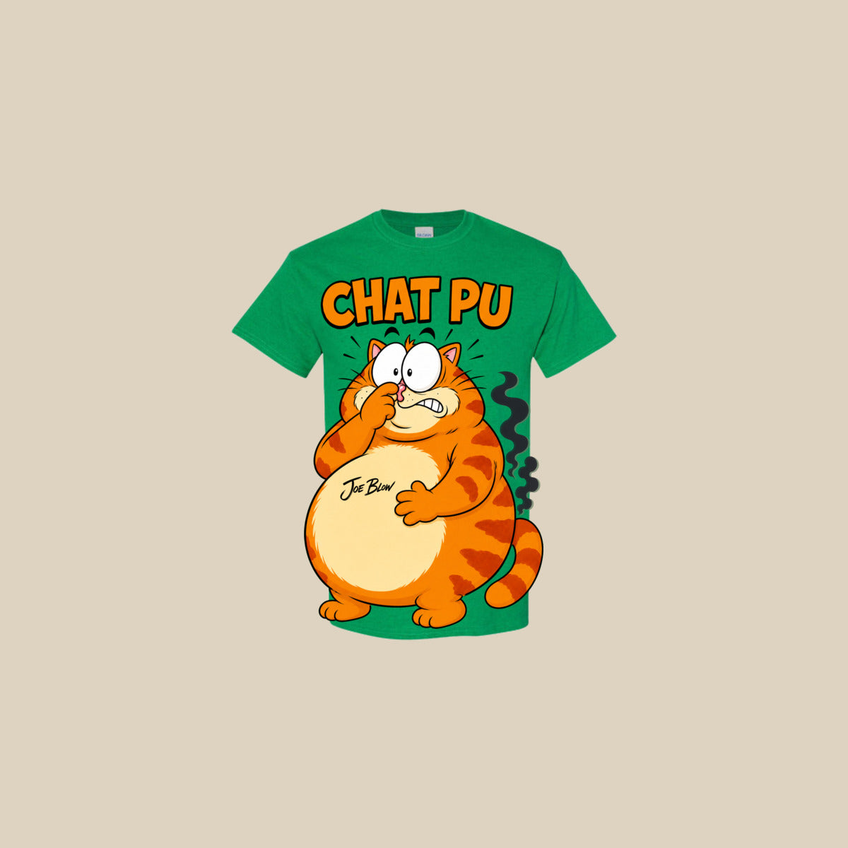 T-shirt CHAT PU – Ti-Gus enfant/youth – Antique Irish Green