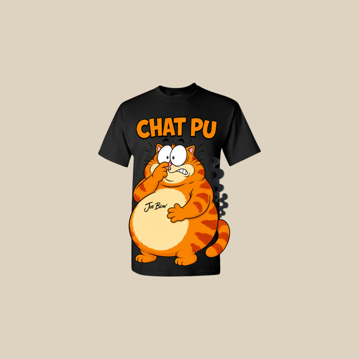 T-shirt CHAT PU – Ti-Gus enfant/youth – Noir
