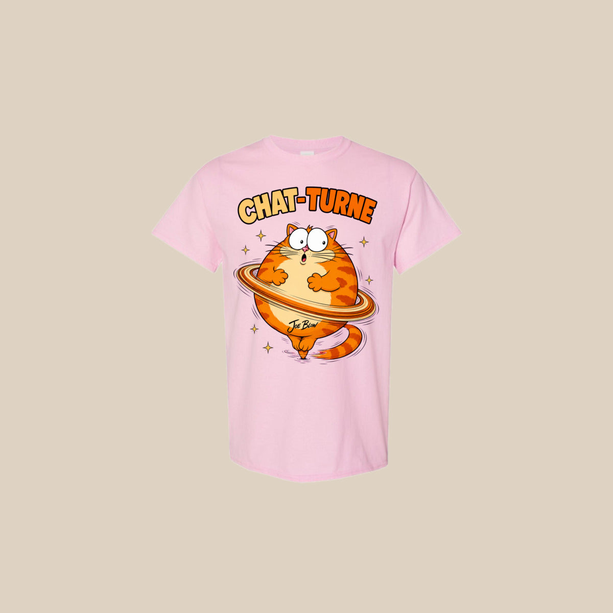 T-shirt CHAT-TURNE – Ti-Gus enfant/youth – Light Pink