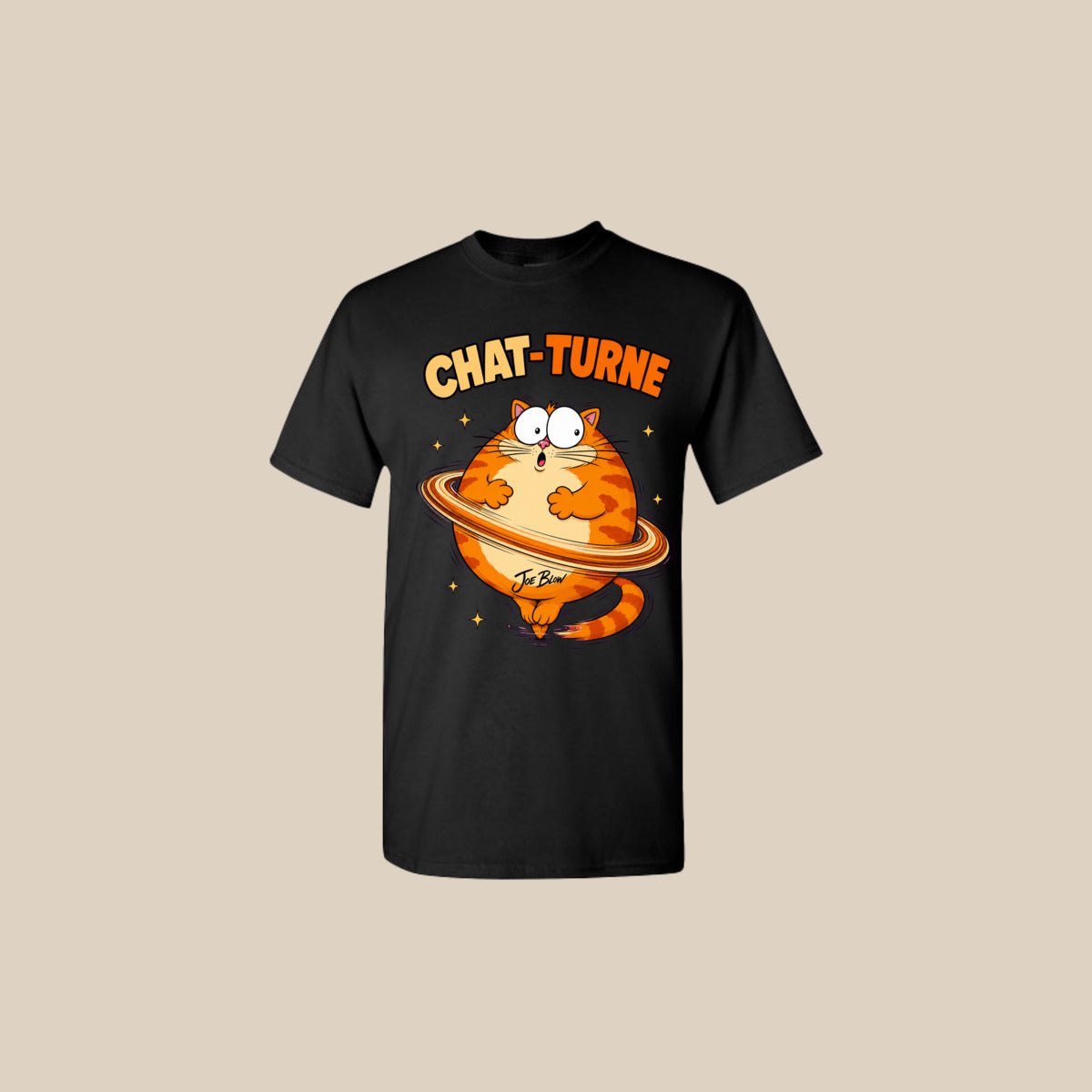 T-shirt CHAT-TURNE – Ti-Gus enfant/youth – Noir