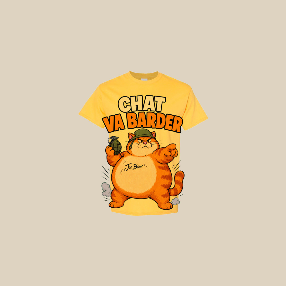 T-shirt CHAT VA BARDER – Ti-Gus adulte – Daisy
