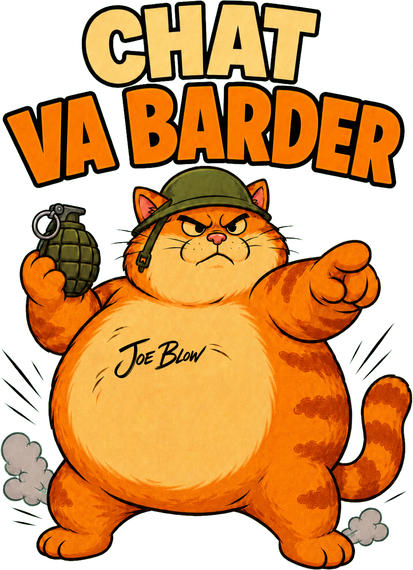 T-shirt Joe Blow Chat va barder