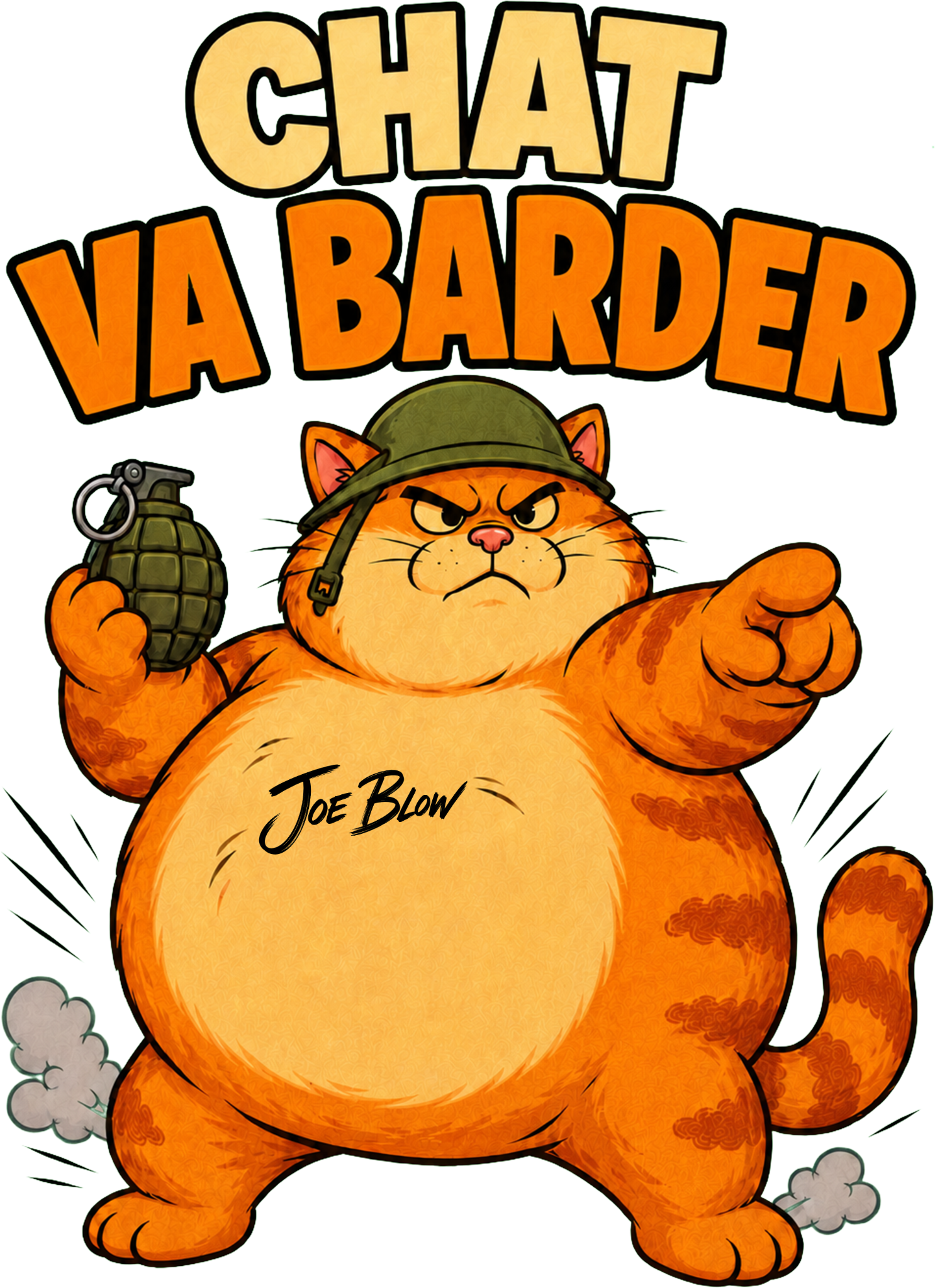 T-shirt Joe Blow Chat va barder