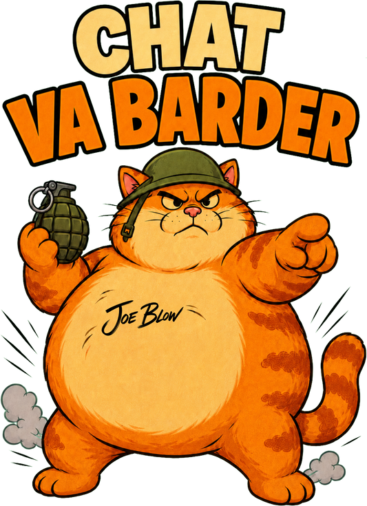 T-shirt Joe Blow Chat va barder