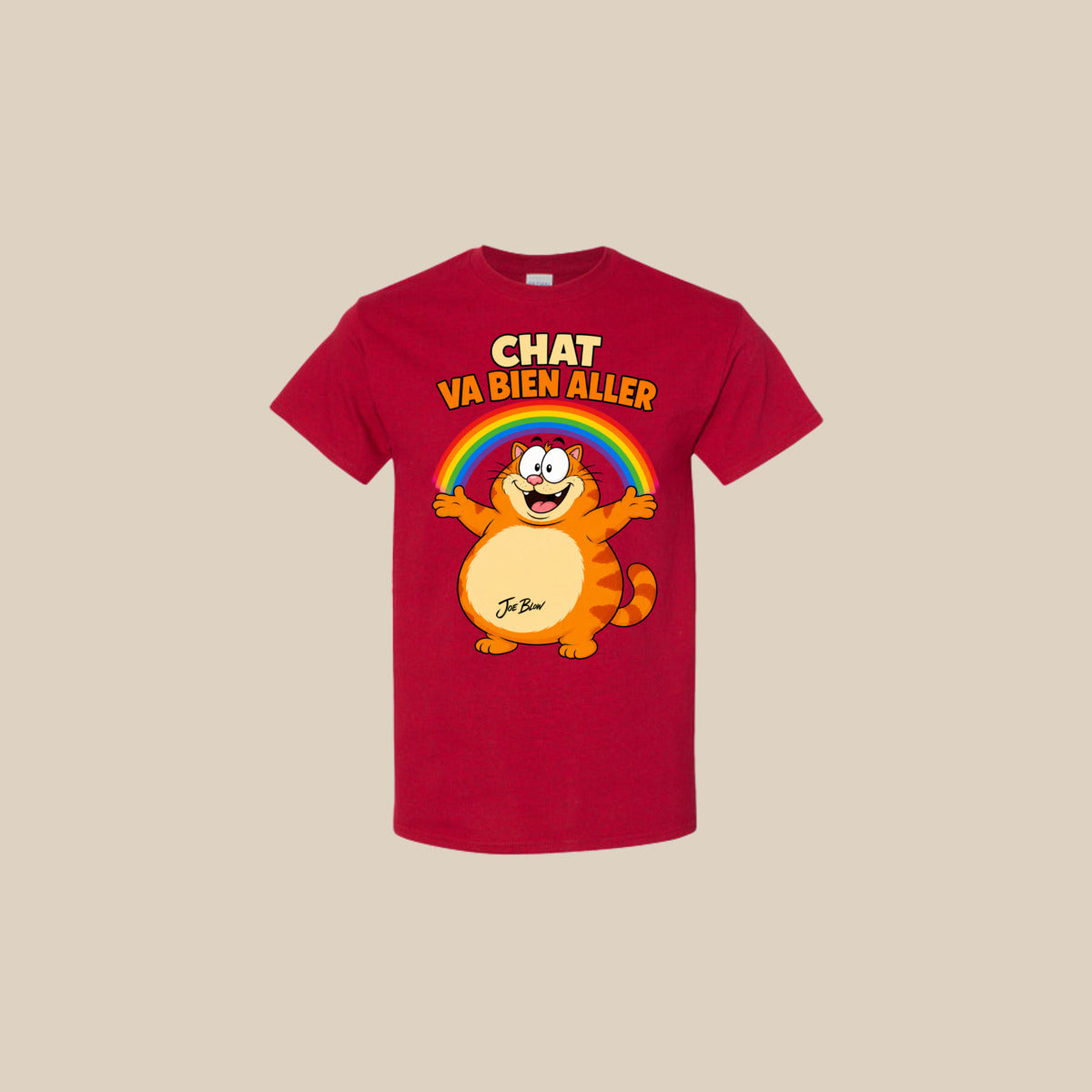 T-shirt CHAT VA BIEN ALLER – Ti-Gus enfant/youth – Antique Cherry Red