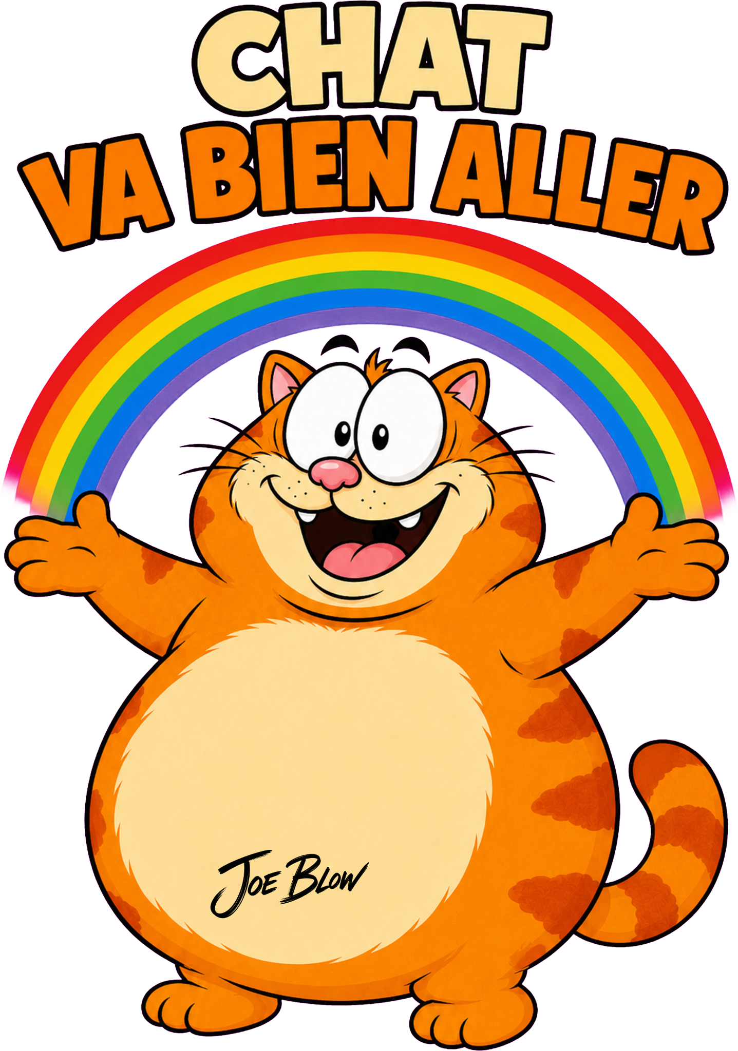 T-shirt Joe Blow Chat va bien aller