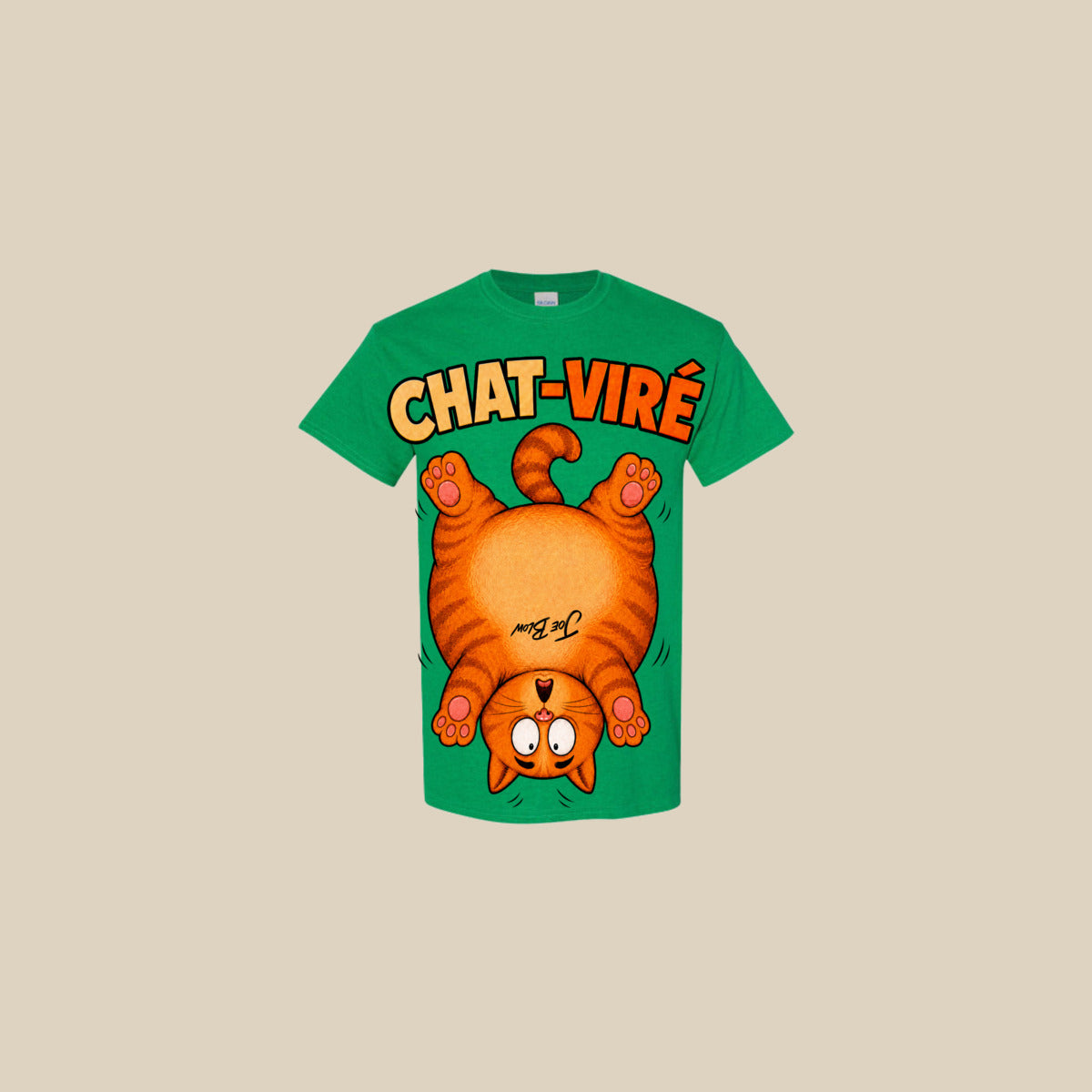 T-shirt CHAT-VIRÉ – Ti-Gus adulte – Antique Irish Green