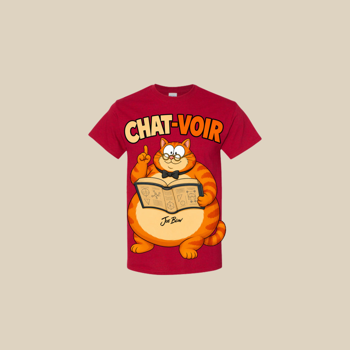 T-shirt CHAT-VOIR – Ti-Gus enfant/youth – Antique Cherry Red