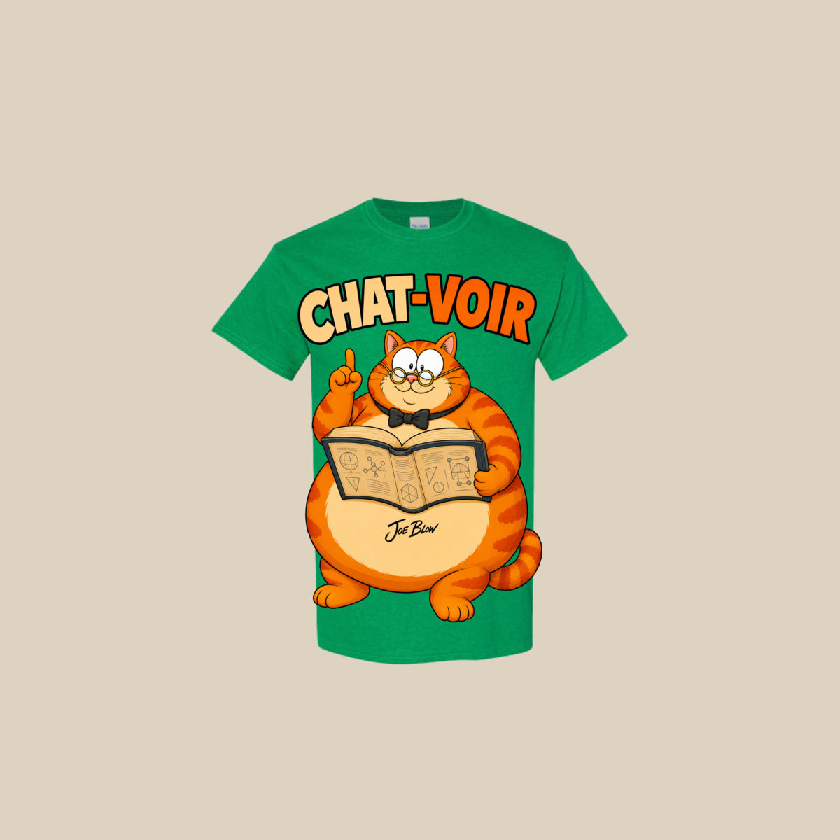 T-shirt CHAT-VOIR – Ti-Gus enfant/youth – Antique Irish Green