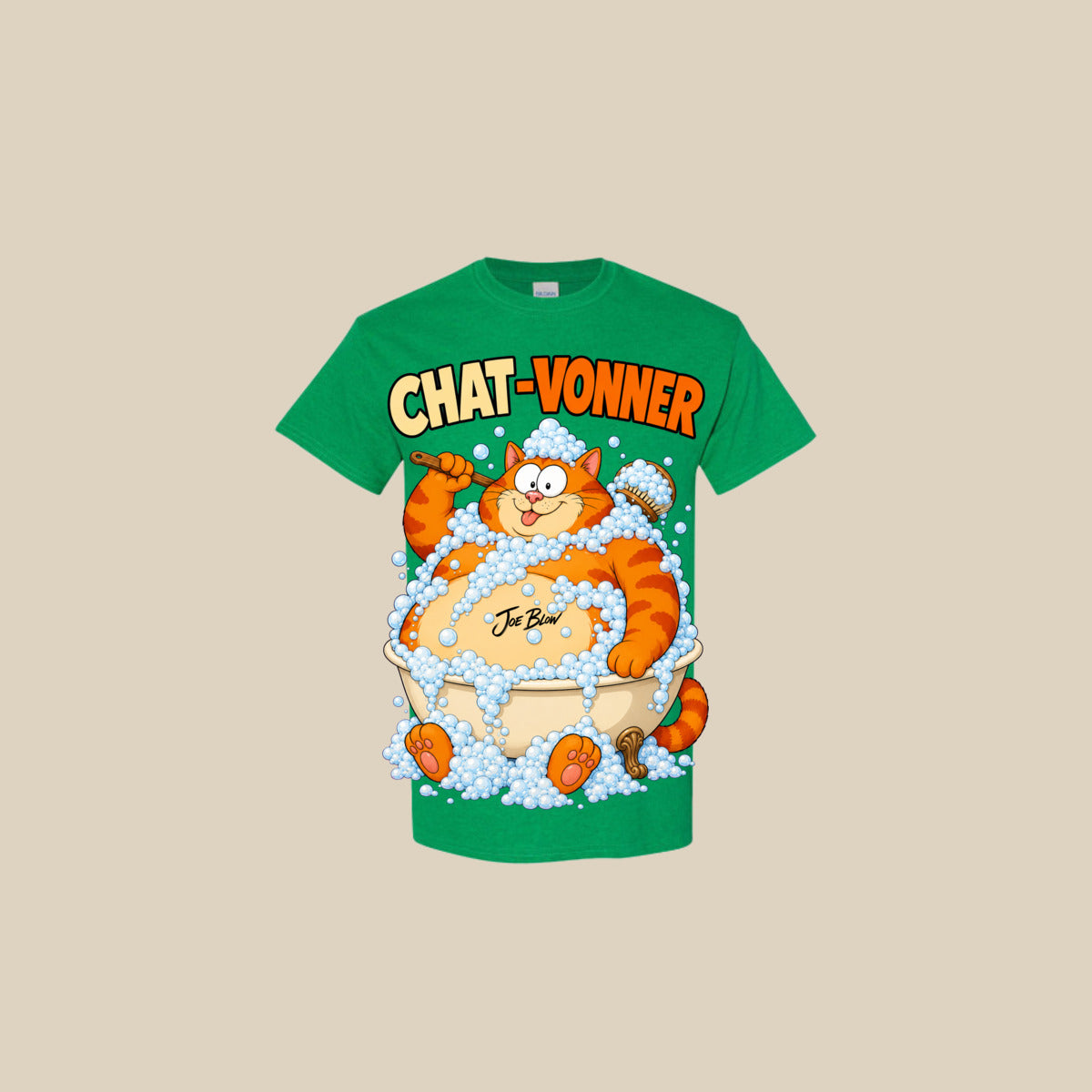 T-shirt CHAT-VONNER – Ti-Gus adulte – Antique Irish Green