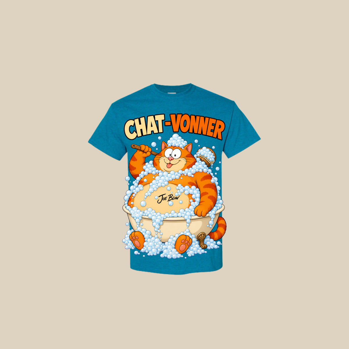 T-shirt CHAT-VONNER – Ti-Gus enfant/youth – Antique Sapphire