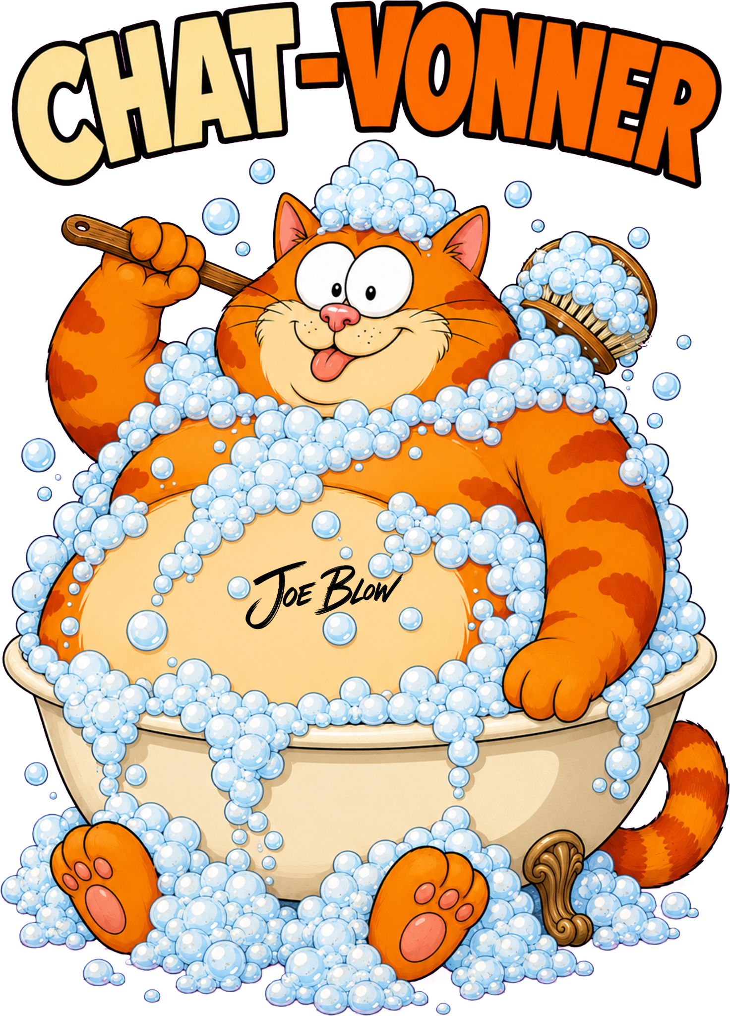 T-shirt Joe Blow Chat-vonner