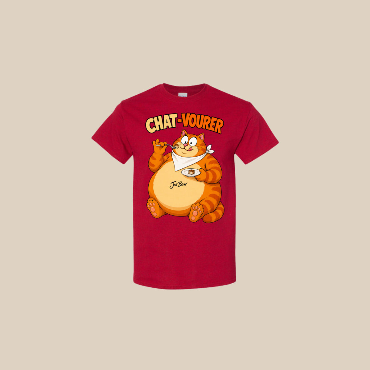T-shirt CHAT-VOURER – Ti-Gus enfant/youth – Antique Cherry Red