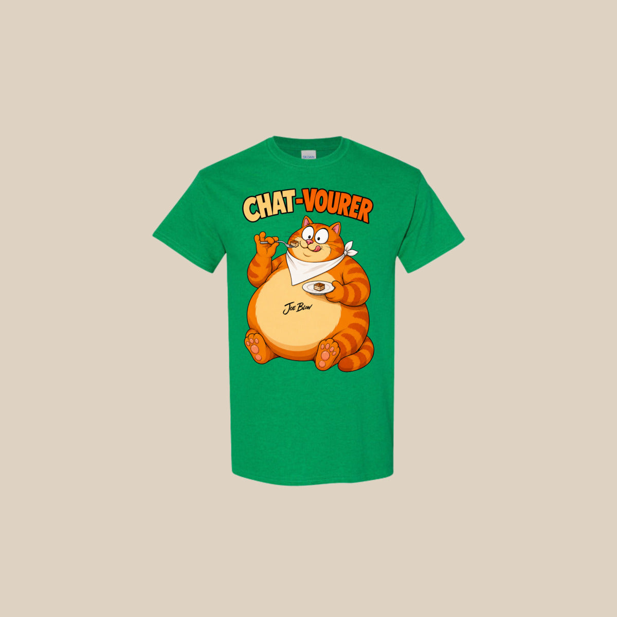 T-shirt CHAT-VOURER – Ti-Gus adulte – Antique Irish Green