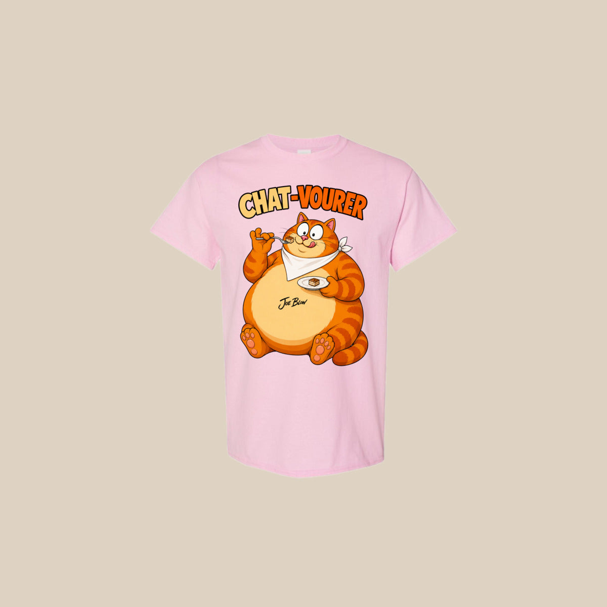 T-shirt CHAT-VOURER – Ti-Gus adulte – Light Pink
