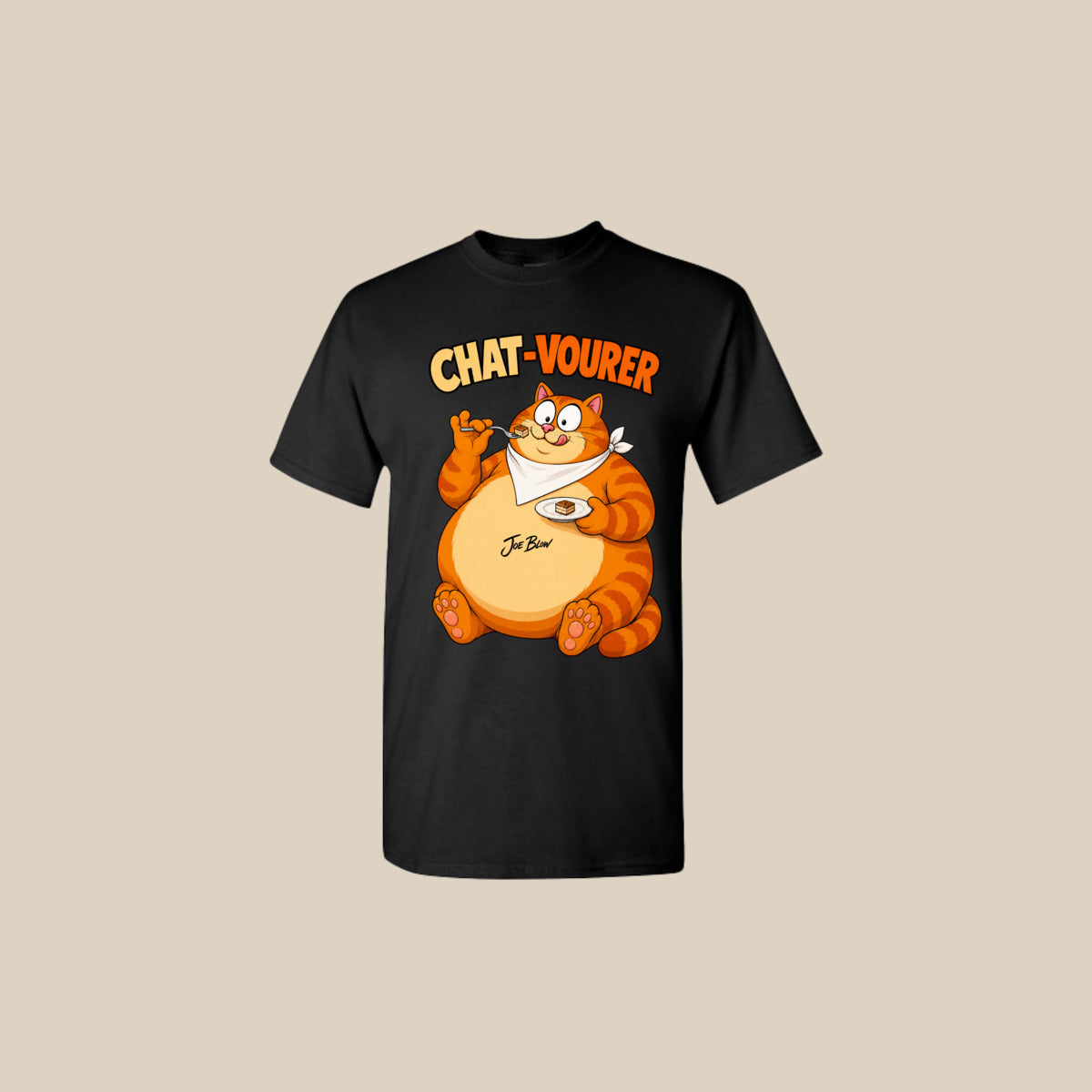 T-shirt CHAT-VOURER – Ti-Gus adulte – Noir