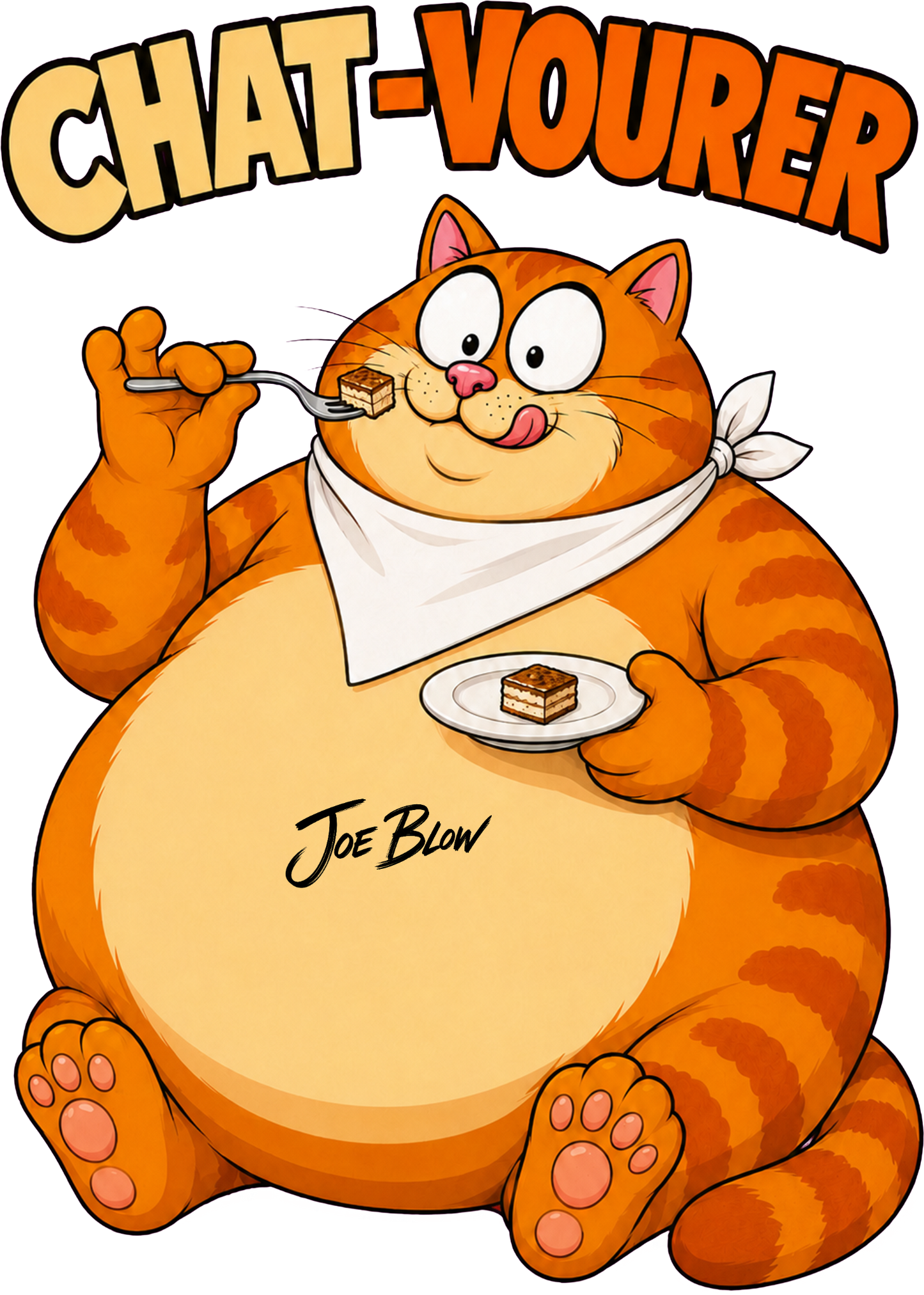 T-shirt Joe Blow Chat-vourer