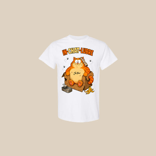 T-shirt IN-CHAT-LUBRE – Ti-Gus enfant/youth – Blanc