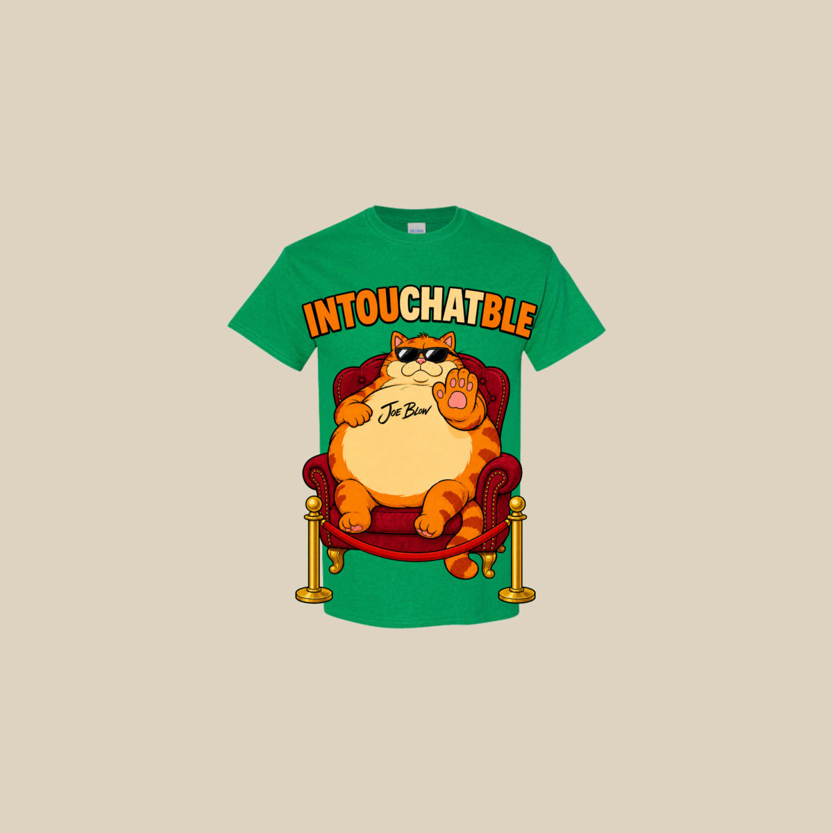 T-shirt INTOU-CHAT-BLE – Ti-Gus adulte – Antique Irish Green