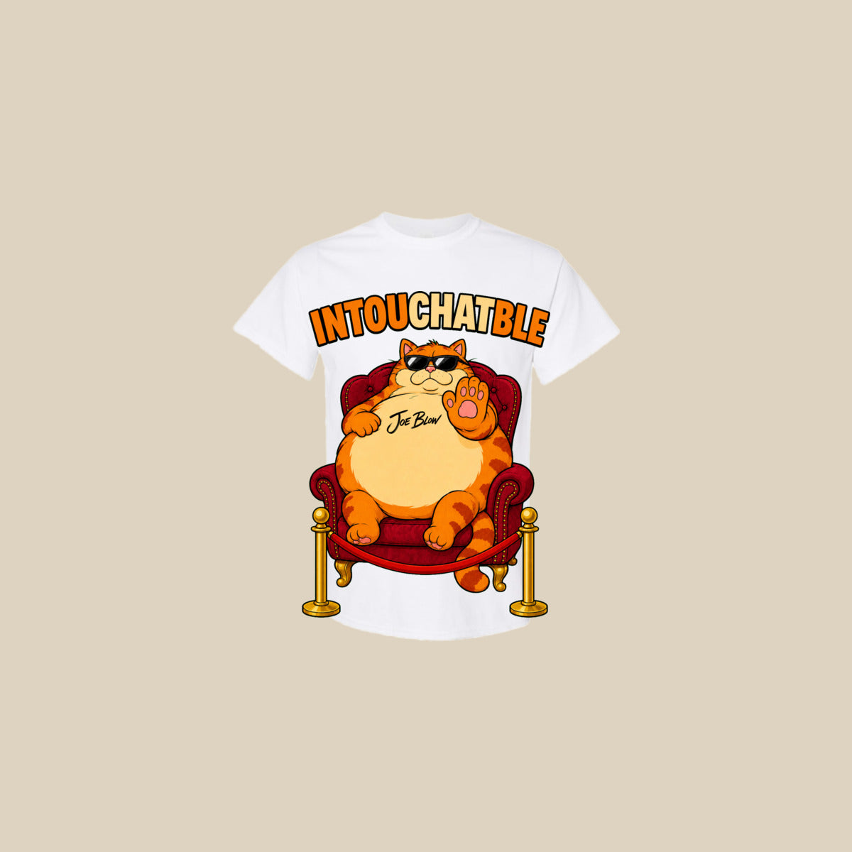 T-shirt INTOU-CHAT-BLE – Ti-Gus adulte – Blanc