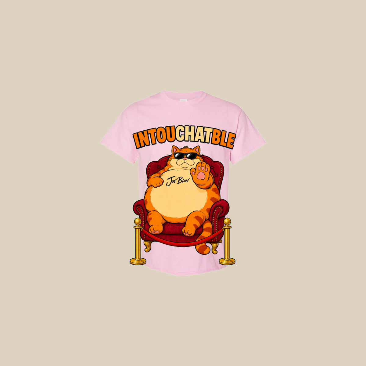 T-shirt INTOU-CHAT-BLE – Ti-Gus adulte – Light Pink